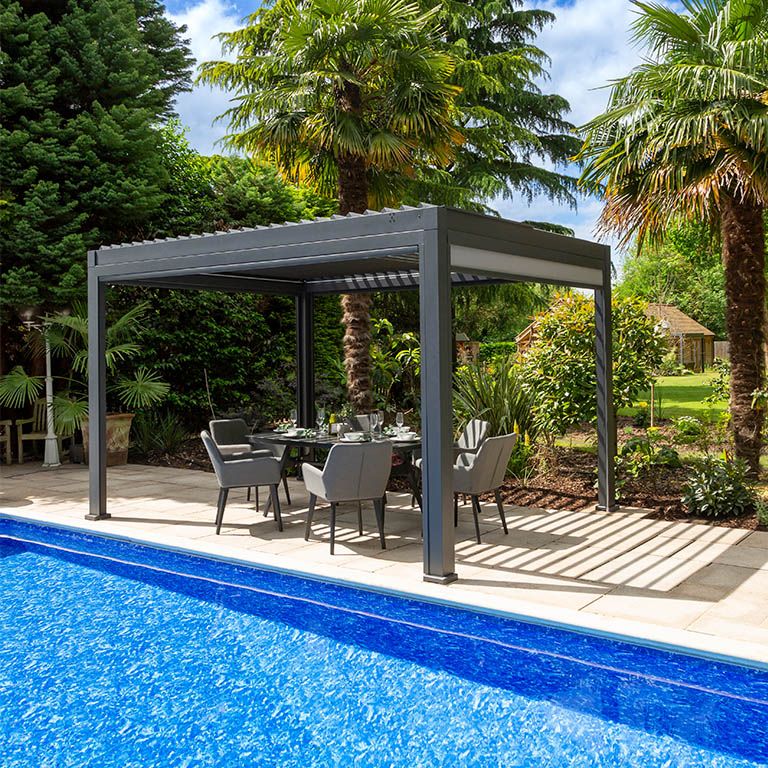 Aluminium Solar Powered Pergola