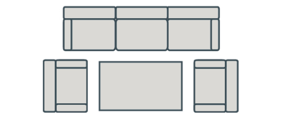 Ashbury 3 Seat Aluminium High Dining Sofa