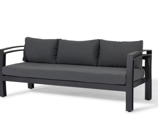 Ashbury 3 Seat Aluminium High Dining Sofa