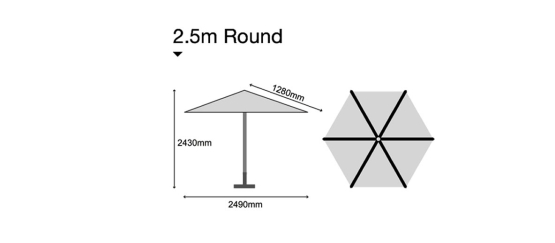 Sturdi Hardwood Pulley Parasol