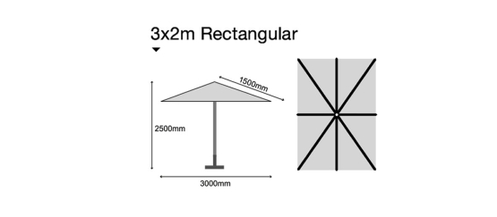 Sturdi Hardwood Pulley Parasol