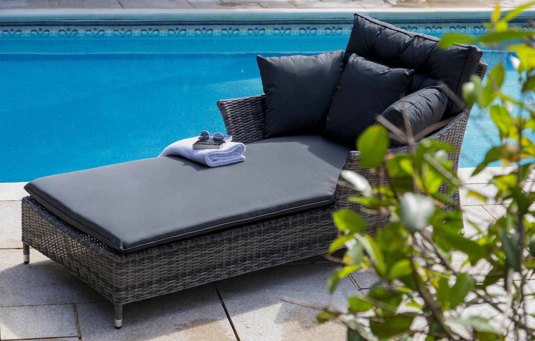 Katie Blake Garden Furniture Mayberry Sun Lounger With Cushion