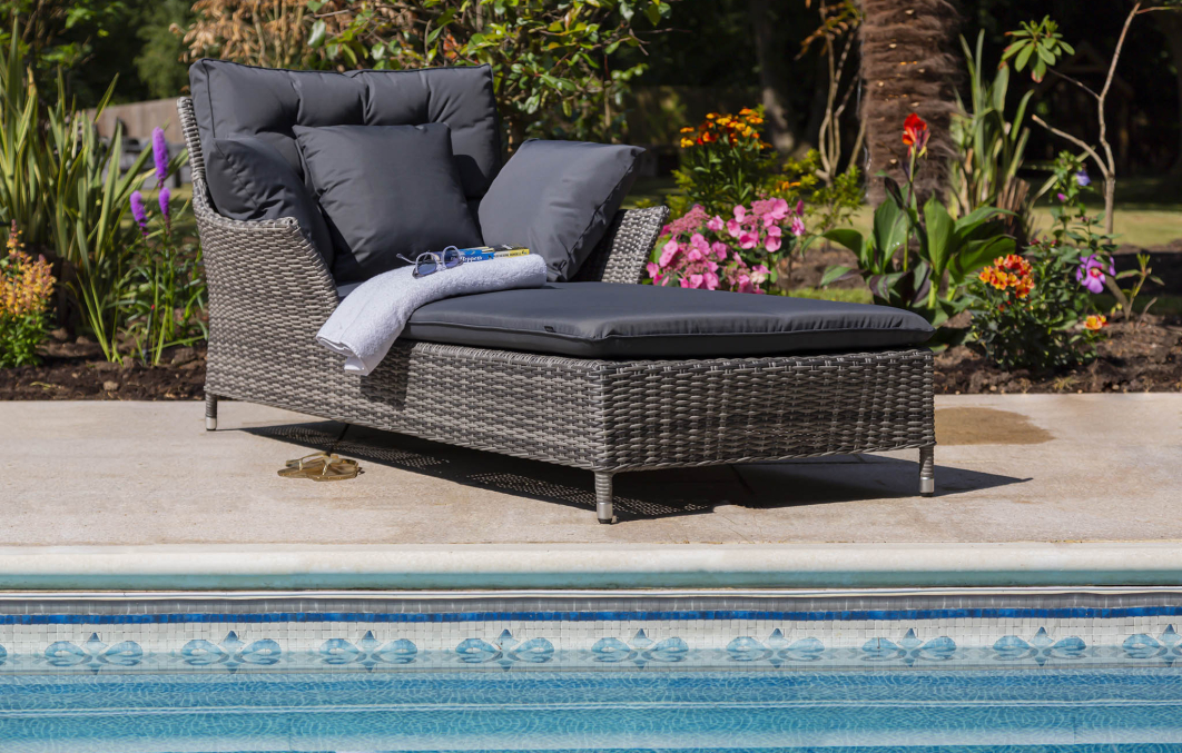 Katie Blake Garden Furniture Mayberry Sun Lounger With Cushion