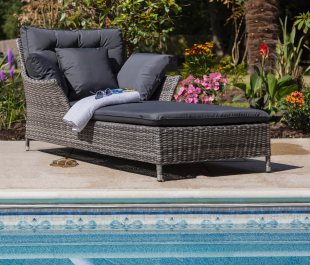 Katie Blake Garden Furniture Mayberry Sun Lounger With Cushion