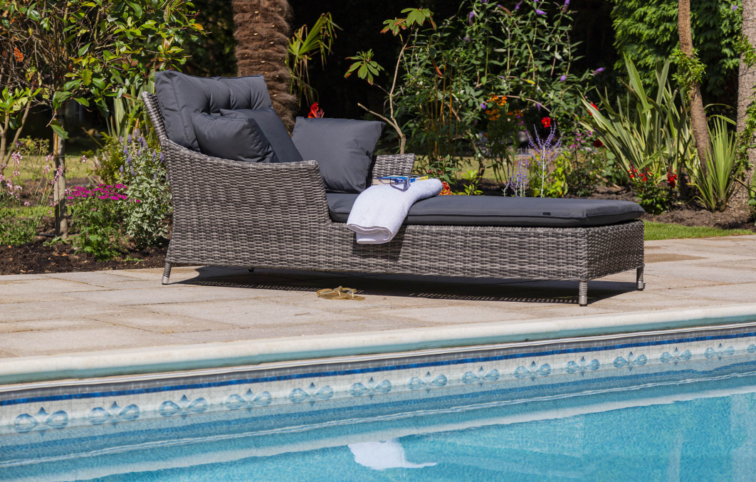 Katie Blake Garden Furniture Mayberry Sun Lounger With Cushion