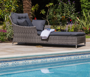 Katie Blake Garden Furniture Mayberry Sun Lounger With Cushion