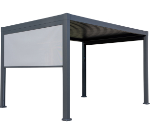 Privacy Blind Charlotte Solar Pergola