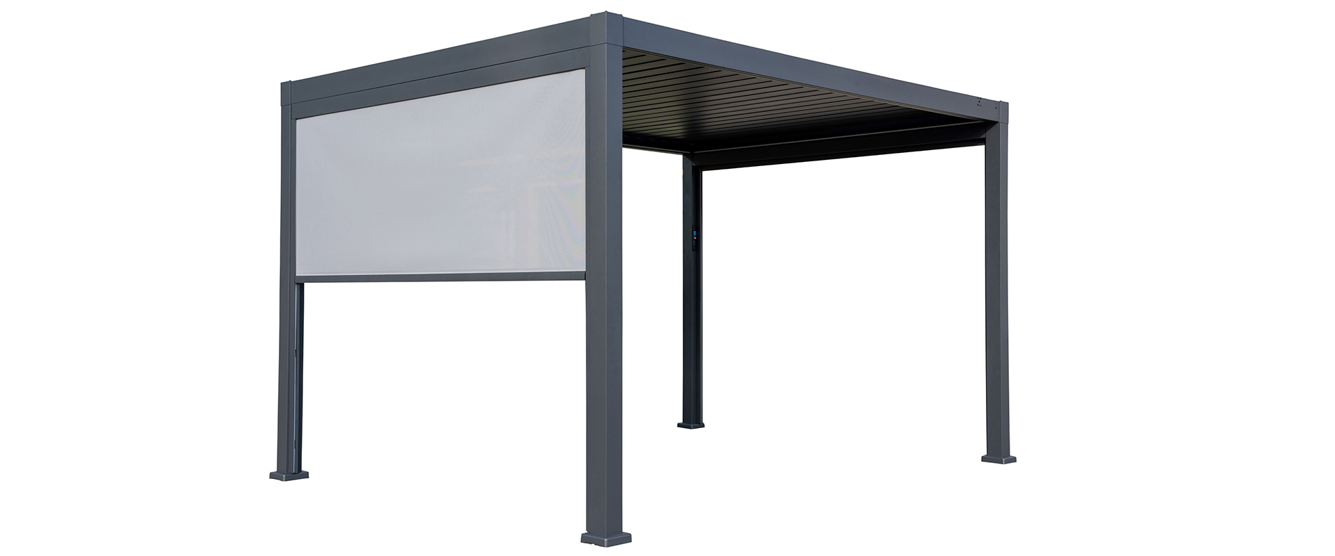 Privacy Blind Charlotte Solar Pergola