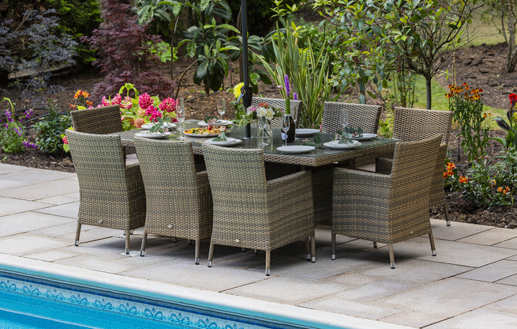 Katie Blake Garden Furniture Sandringham 8 Chair Dining Set