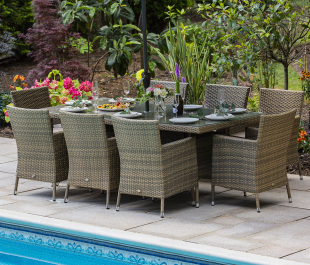 Katie Blake Garden Furniture Sandringham 8 Chair Dining Set