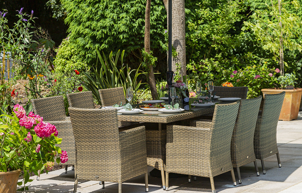 Katie Blake Garden Furniture Sandringham 8 Chair Dining Set