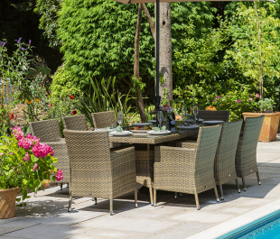 Katie Blake Garden Furniture Sandringham 8 Chair Dining Set