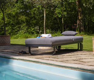 Andora Fabric Adjustable Sun Lounger