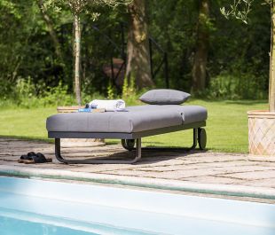 Andora Fabric Adjustable Sun Lounger