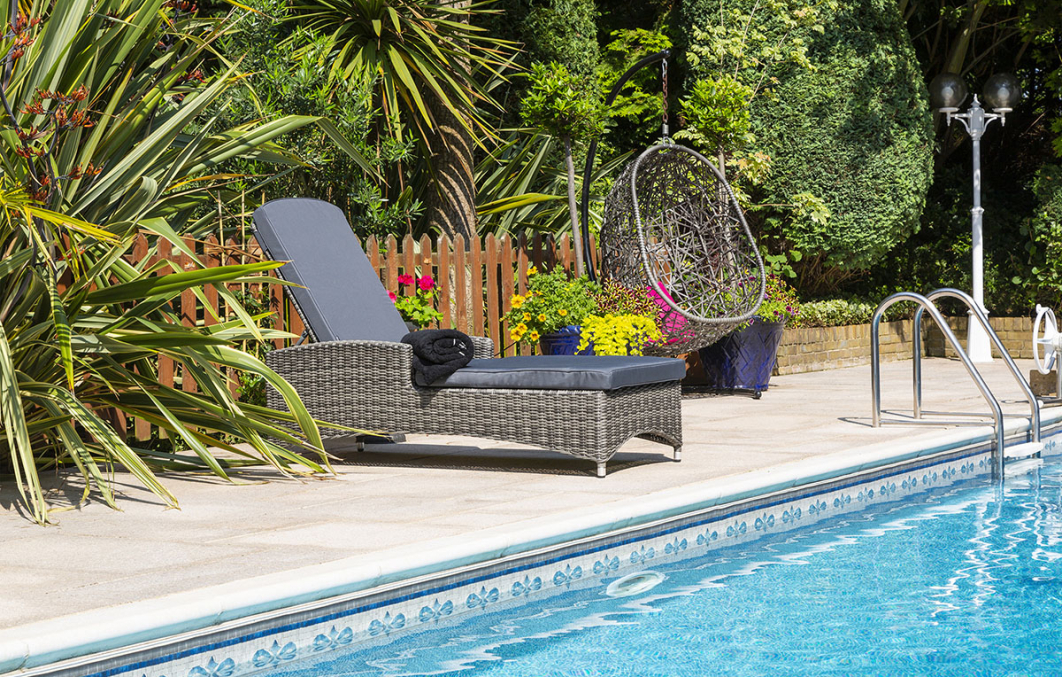 Seville Adjustable Sun Lounger with Cushion