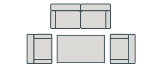 Aluminium 2 Seat Garden Sofa Lounging Set