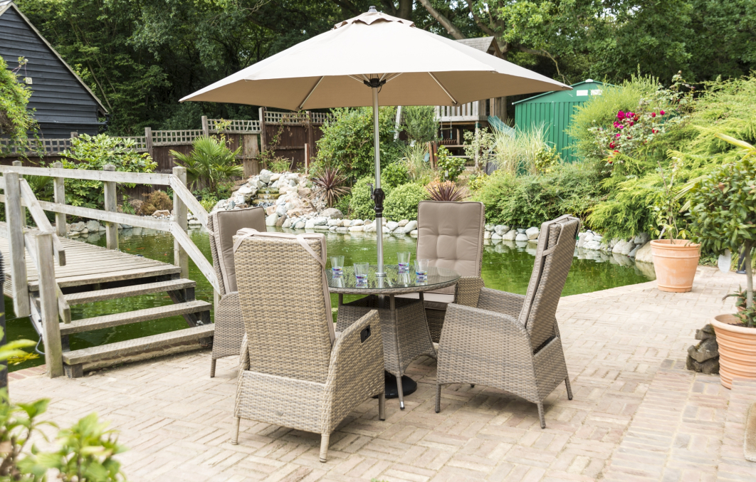 Katie Blake Garden Furniture Sandringham 4 Chair Reclining Set