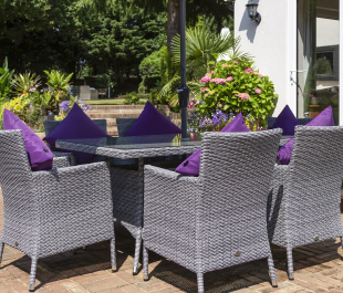 Katie Blake Garden Furniture Sandringham 6 Chair Rectangular Dining Set