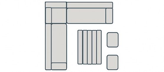 Katie Blake Garden Furniture Sandringham Compact Corner Set