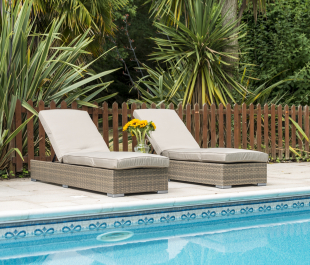 Sandringham Rattan Double sun lounger