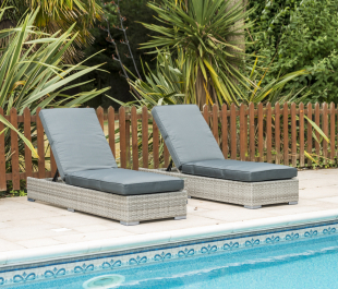 Sandringham Rattan Double sun lounger