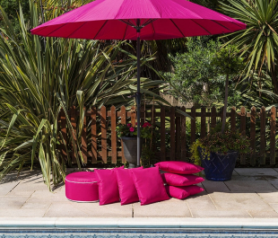 Fuschia garden furniture makeover set