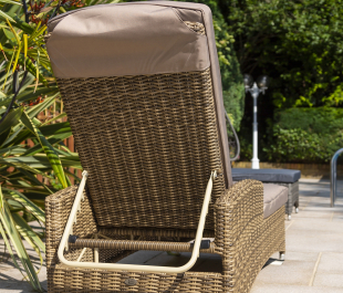 Seville Adjustable Sun Lounger with Cushion