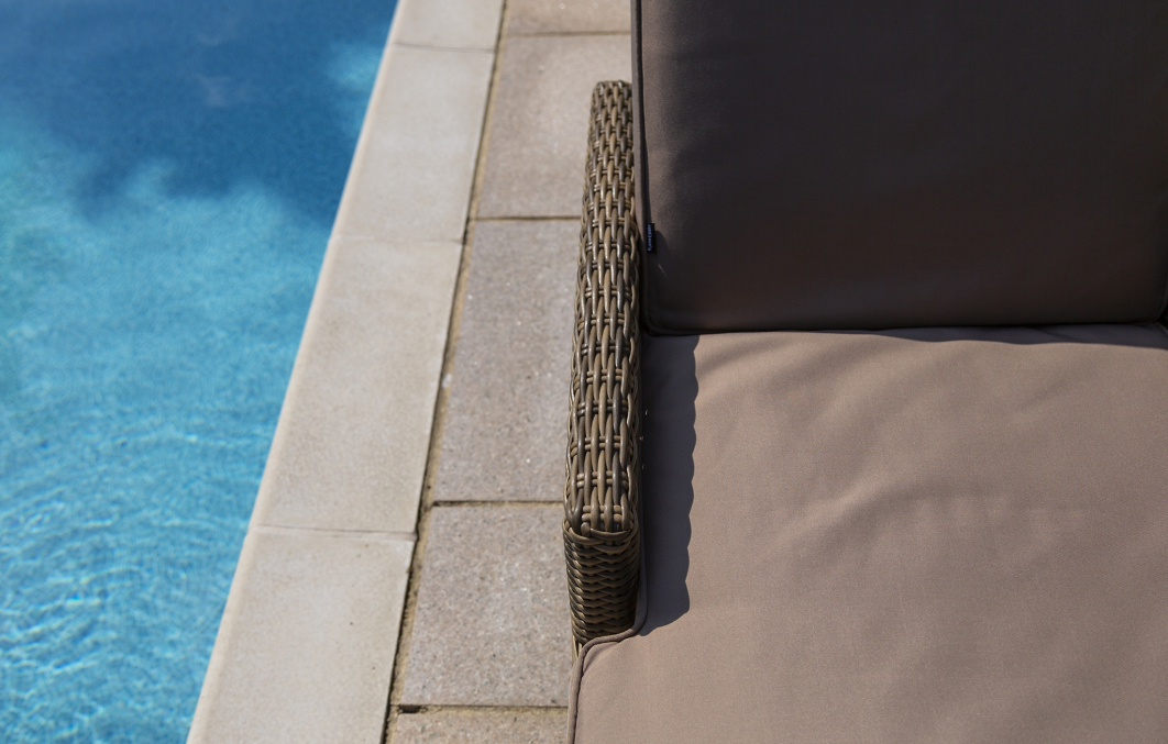 Seville Adjustable Sun Lounger with Cushion