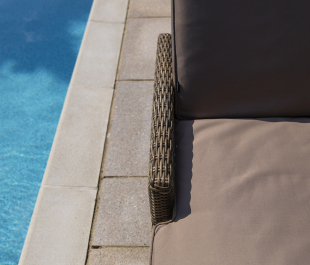 Seville Adjustable Sun Lounger with Cushion