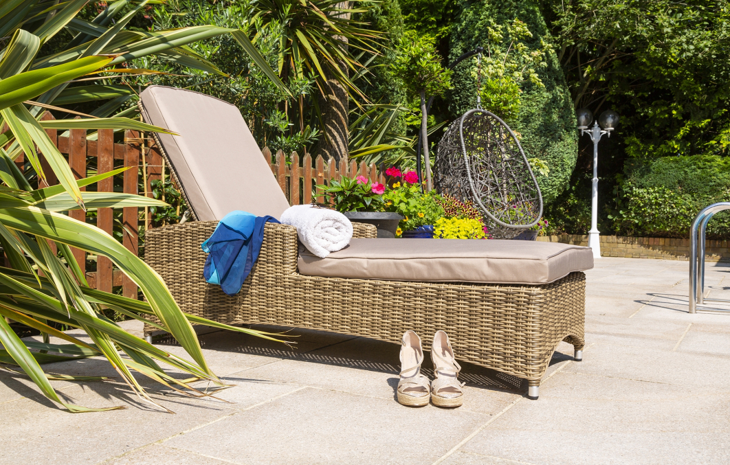 Seville Adjustable Sun Lounger with Cushion