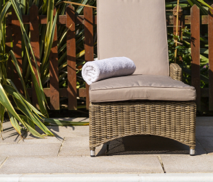 Seville Adjustable Sun Lounger with Cushion