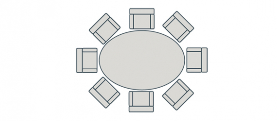 Milan 8 Seat Dining Set